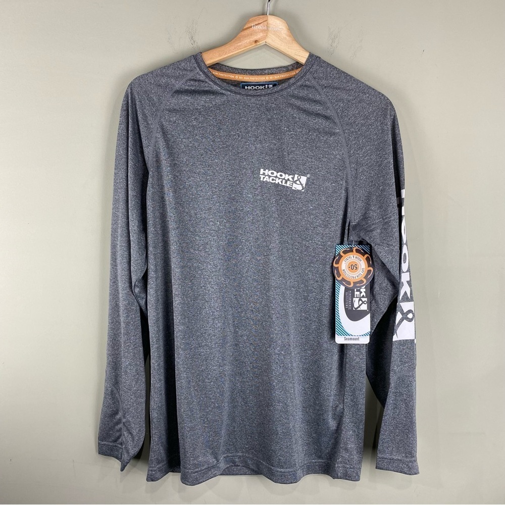 Hook & Tackle: Men's Performance Fishing Boating‎ SPF Shirt Top Small (NWT)
